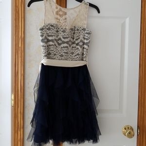 Navy Blue Homecoming Dress size 3/4